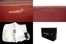 CHANEL Full Flap Chain Shoulder Bag Clutch Black Quilted Lambskin p86 hannari-shop