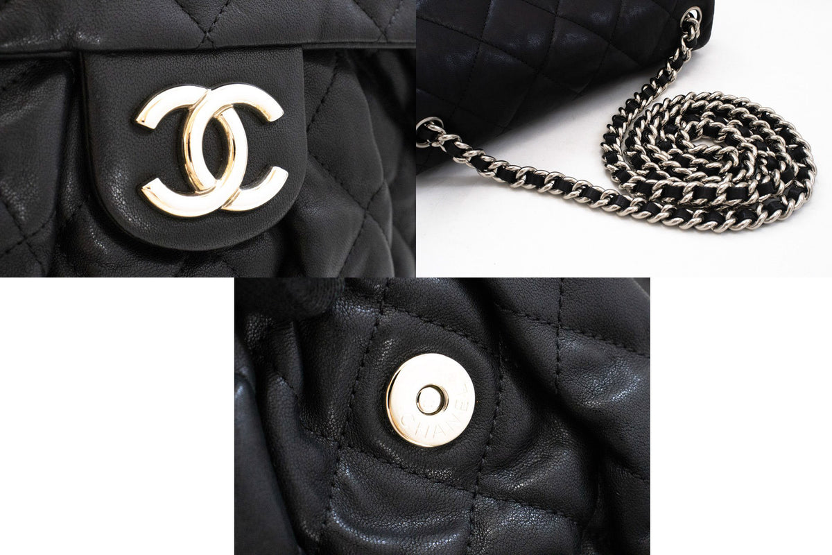 CHANEL Chain Around Shoulder Bag Crossbody Zwart kalfsleer ap9 — hardware hannari-shop