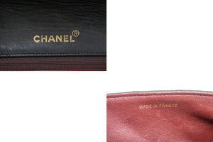 CHANEL Full Flap Chain Shoulder Bag Black Quilted Lambskin Leather p07 hannari-shop