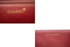 CHANEL Chain Shoulder Bag Clutch Black Quilted Flap Lambskin Purse p14 hannari-shop