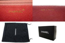 CHANEL Full Flap Chain Shoulder Bag Clutch Black Quilted Lambskin p74 hannari-shop