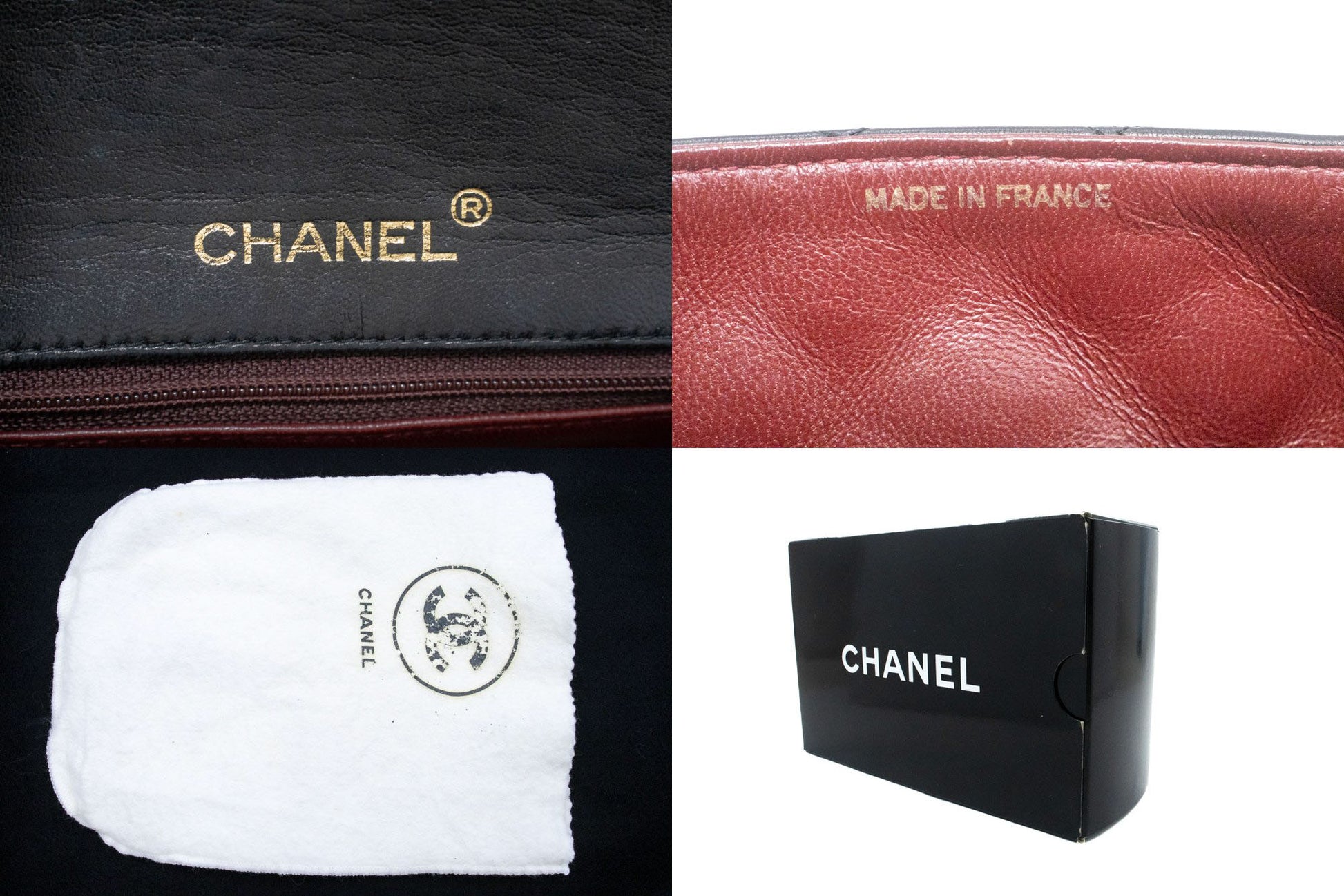 CHANEL Mini Square Kleine Chain Shoulder Bag Crossbody Zwart Lam ag7 hannari-shop