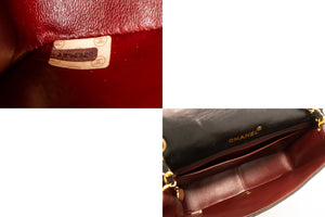 CHANEL Diana Flap Chain Shoulder Bag Black Quilted Lambskin Purse n76 hannari-shop