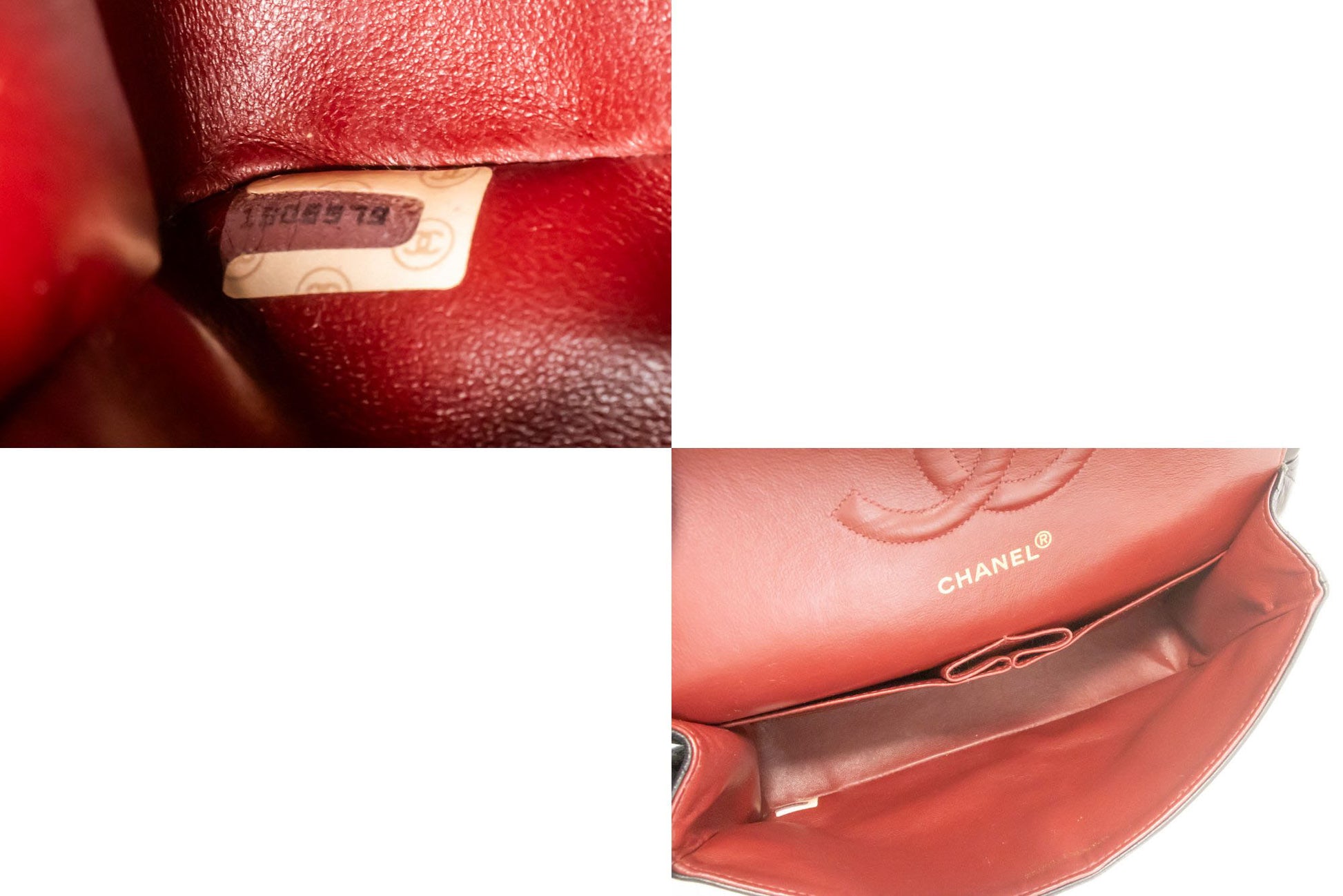CHANEL Classic Double Flap 10" Chain Schoudertas Zwart Lamssuède ak3 hannari-shop