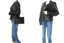CHANEL Chain Shoulder Bag Clutch Black Quilted Flap Lambskin Purse p14 hannari-shop