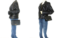 CHANEL Full Flap Chain Shoulder Bag Black Quilted Lambskin Leather p07 hannari-shop