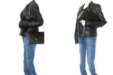 CHANEL Chain Shoulder Bag Clutch Black Quilted Flap Lambskin Purse n50 hannari-shop