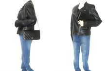 CHANEL Full Flap Chain Shoulder Bag Clutch Black Quilted Lambskin p74 hannari-shop