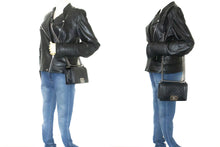CHANEL Small Boy Chain Shoulder Bag Black Quilted Flap Calfskin p93 hannari-shop