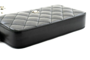 CHANEL Lambskin Pearl Wallet On Chain WOC Double Zip Chain Bag L17 hannari-shop
