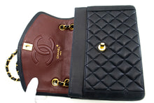 CHANEL NAVY Vintage Chain Shoulder Bag Lambskin Quilted Flap Purse m42 hannari-shop