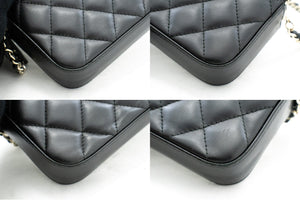CHANEL Lambskin Pearl Wallet On Chain WOC Double Zip Chain Bag L17 hannari-shop